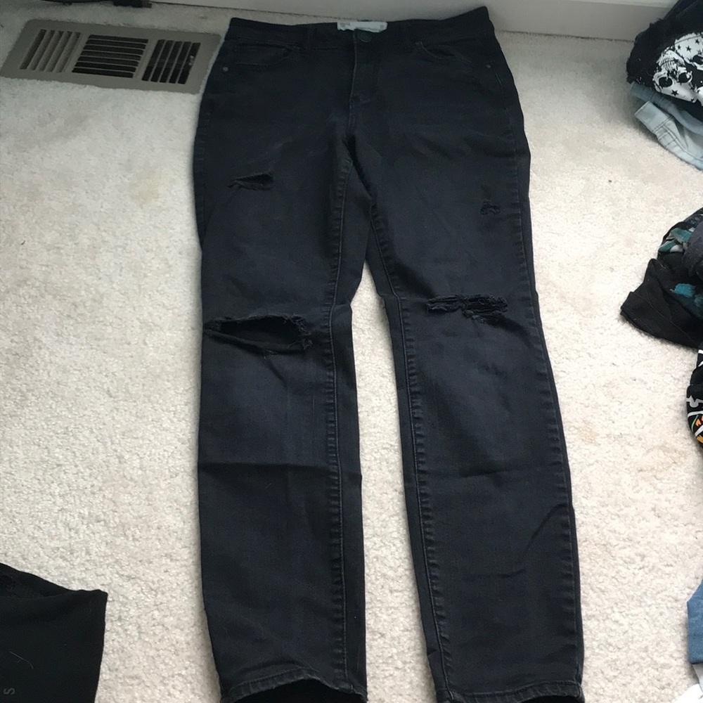 Custom painted skinny jeans